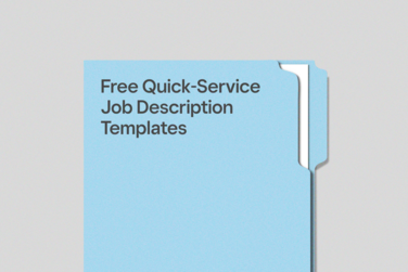 Quick-Service Restaurant Job Descriptions & Templates