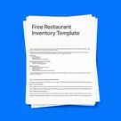 Free Restaurant Inventory Template
