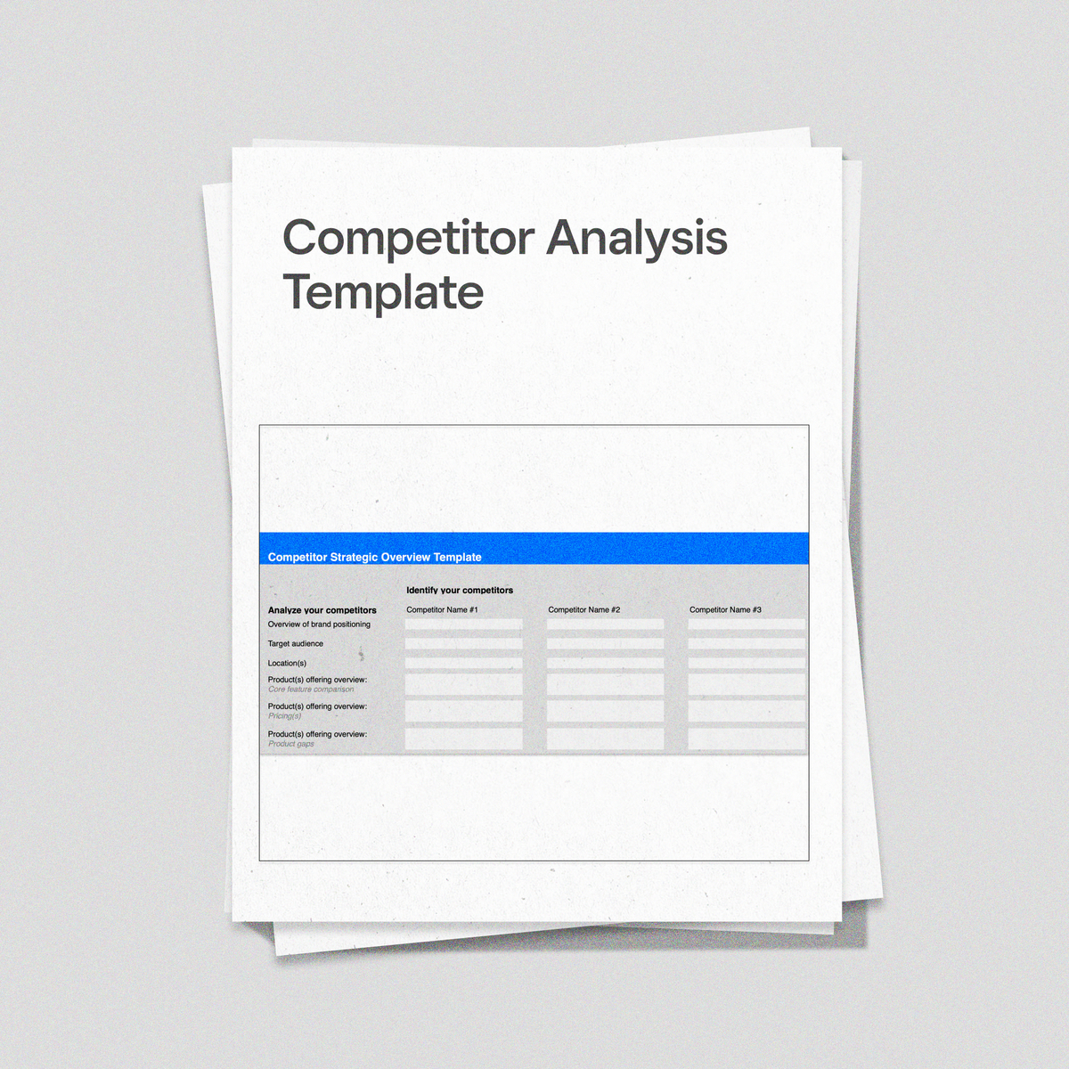 Competitor Analysis Template | Square