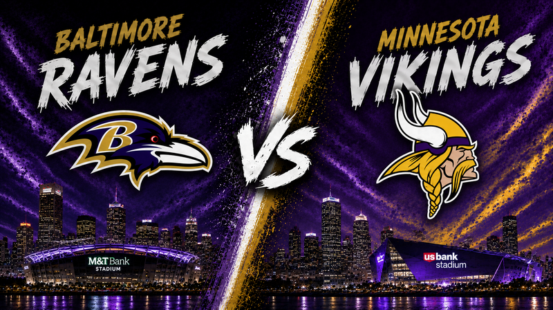 Baltimore Ravens vs. Minnesota Vikings – Where to Watch, Streaming, Channels & Preview