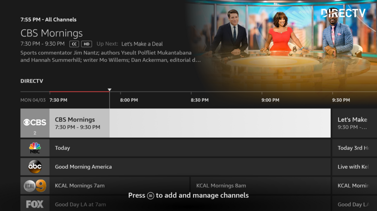 Fire TV Launches New Linear Live TV Experience for DIRECTV STREAM Subscribers