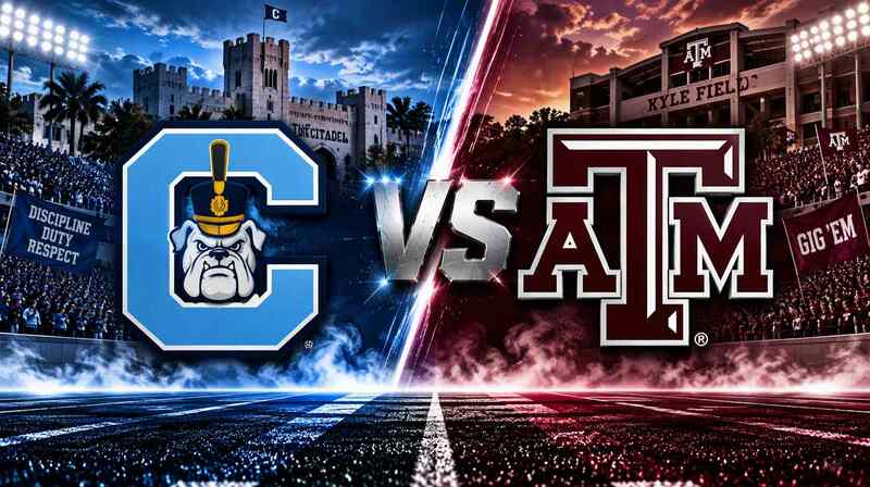 The Citadel vs. Texas A&M – Where to Watch, Streaming, Channels & Preview